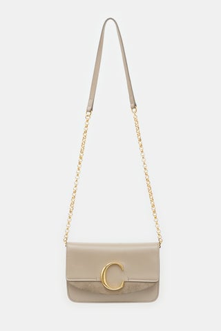 Leather C Chain Bag