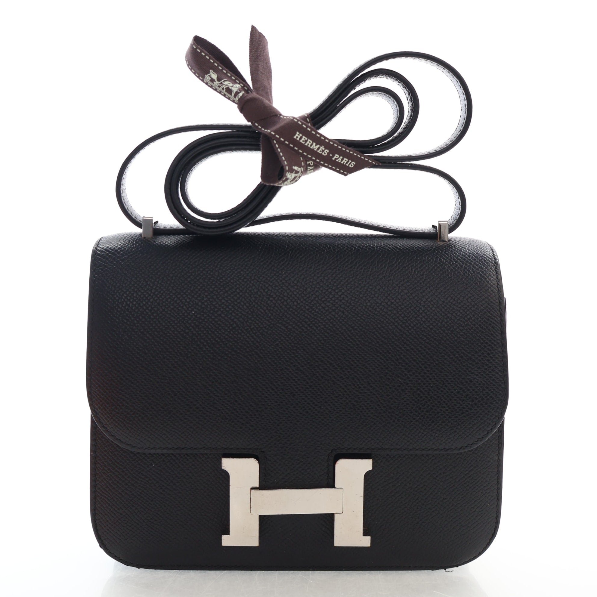 Hermes Noir Epsom Constance 18