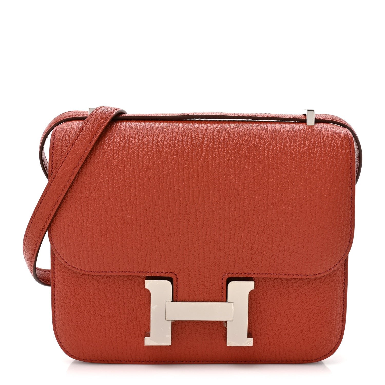 Hermes Hermes Chevre Mysore Verso Constance 18 Brique Rose Lipstick