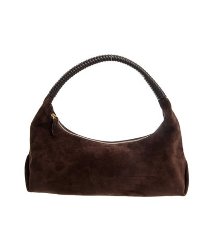 Khaite Suede Top Handle Bag
