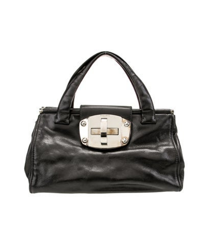 Miu Miu Miu Leather Top Handle Bag