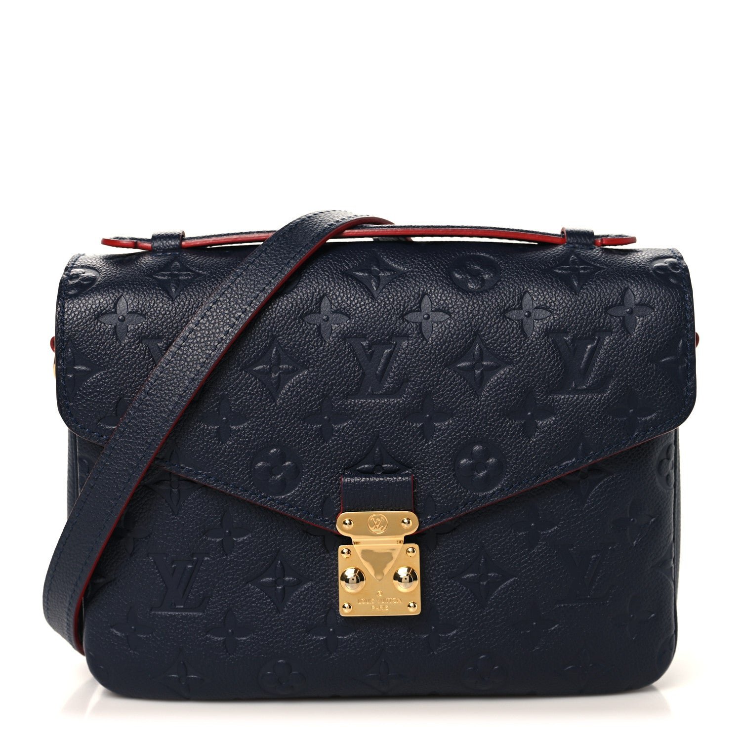 Louis Vuitton Louis Vuitton Empreinte Pochette Metis Marine Rouge
