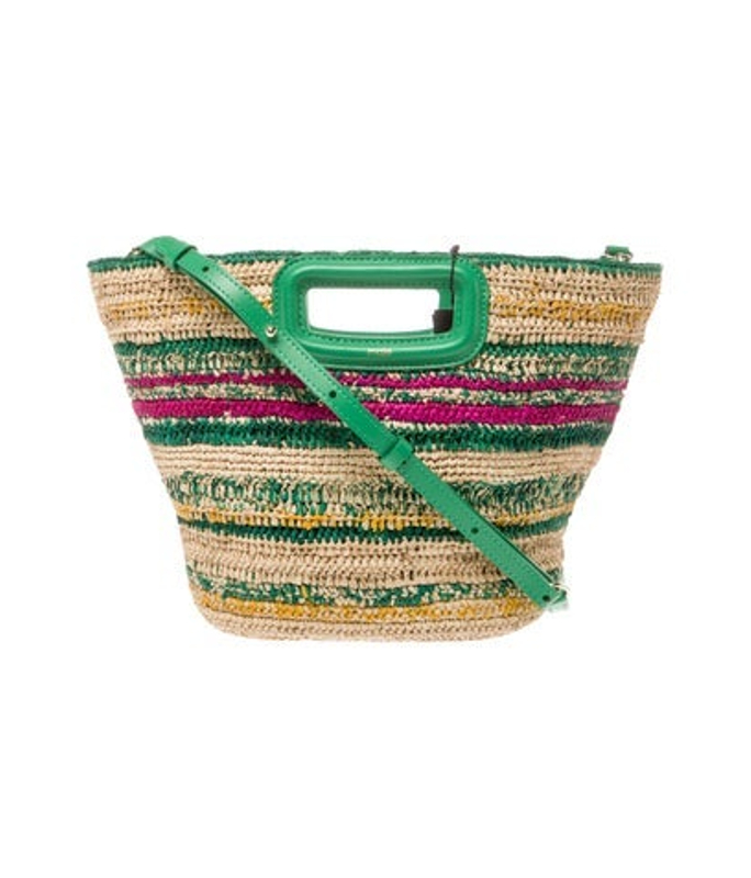 Maje Raffia Top Handle Bag W Tags