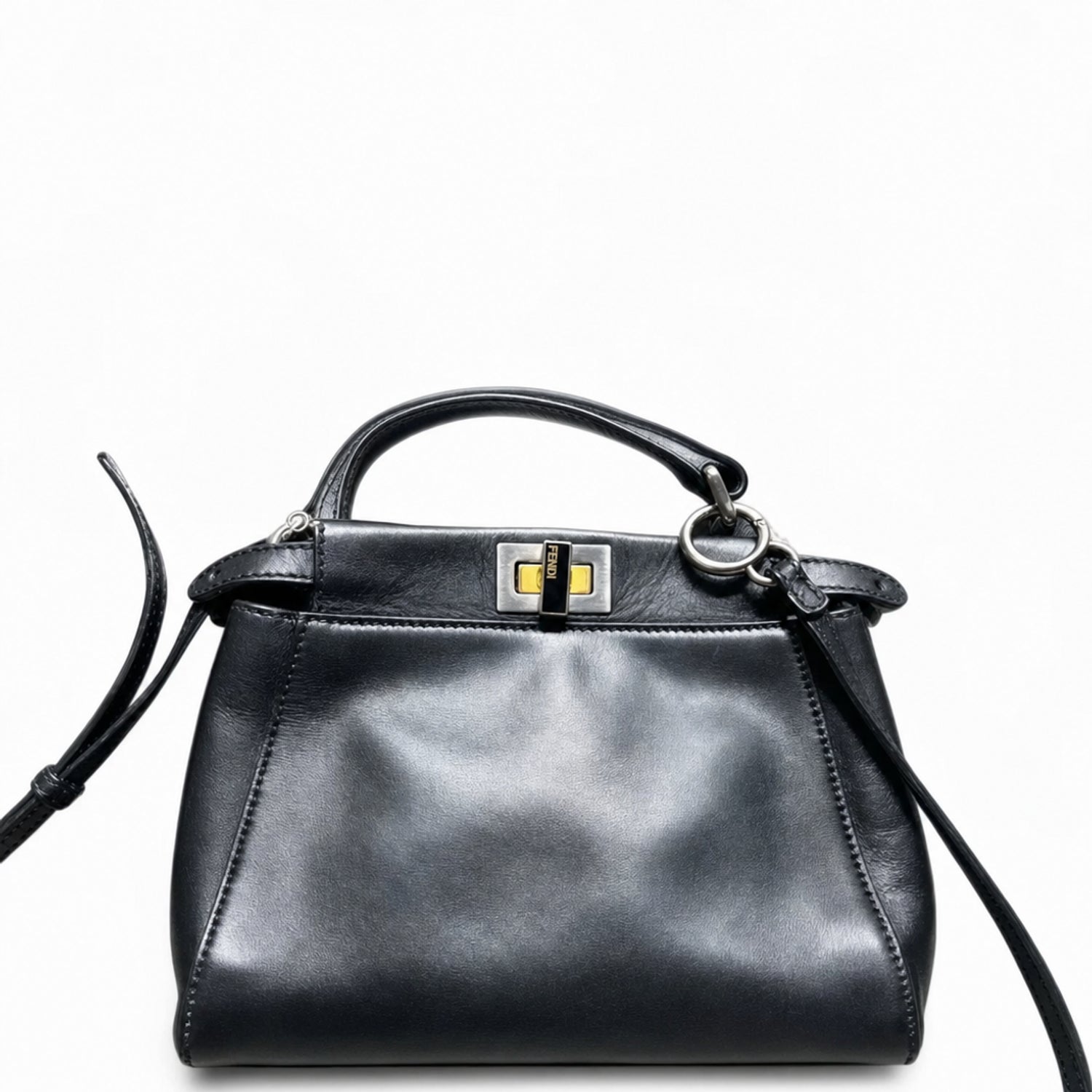 Fendi Calfskin Peekaboo Iconic Mini