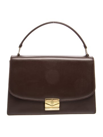 Leather Top Handle Bag