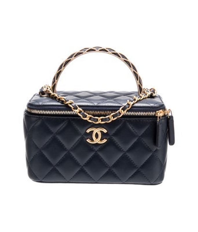 Chanel Small Metal Twist Vanity Case W Chain