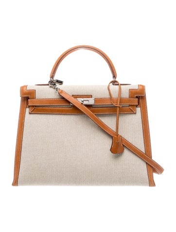 Hermes Toile H & Barenia Kelly Sellier 35