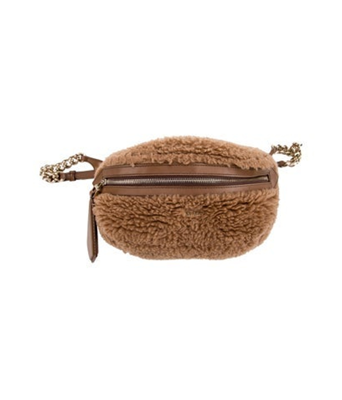 Max Mara Mara Faux Fur Shoulder Bag
