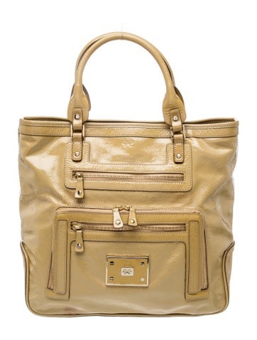 Patent Leather Top Handle Bag