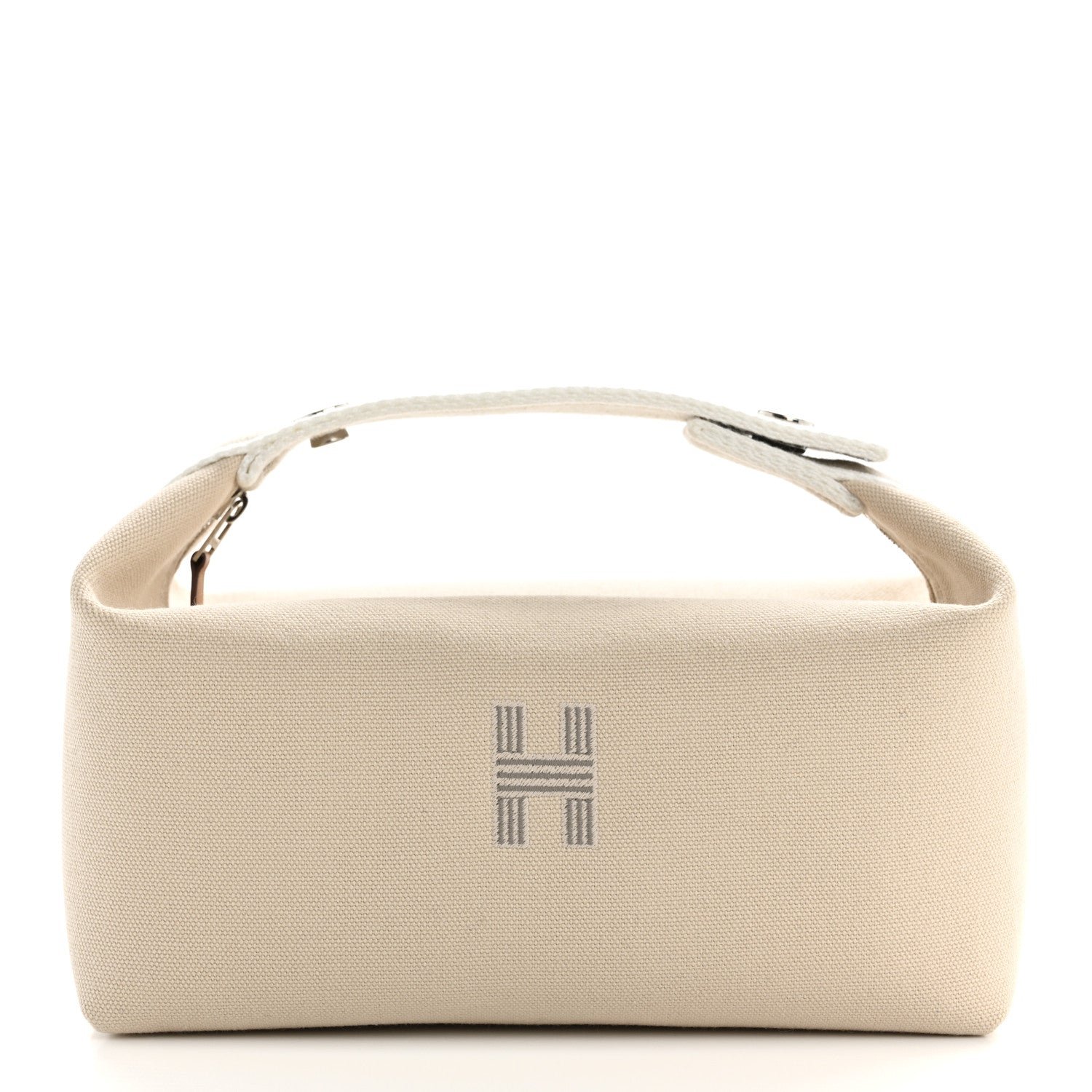 Hermes Canvas Small Bride-A-Brac Pouch Natural