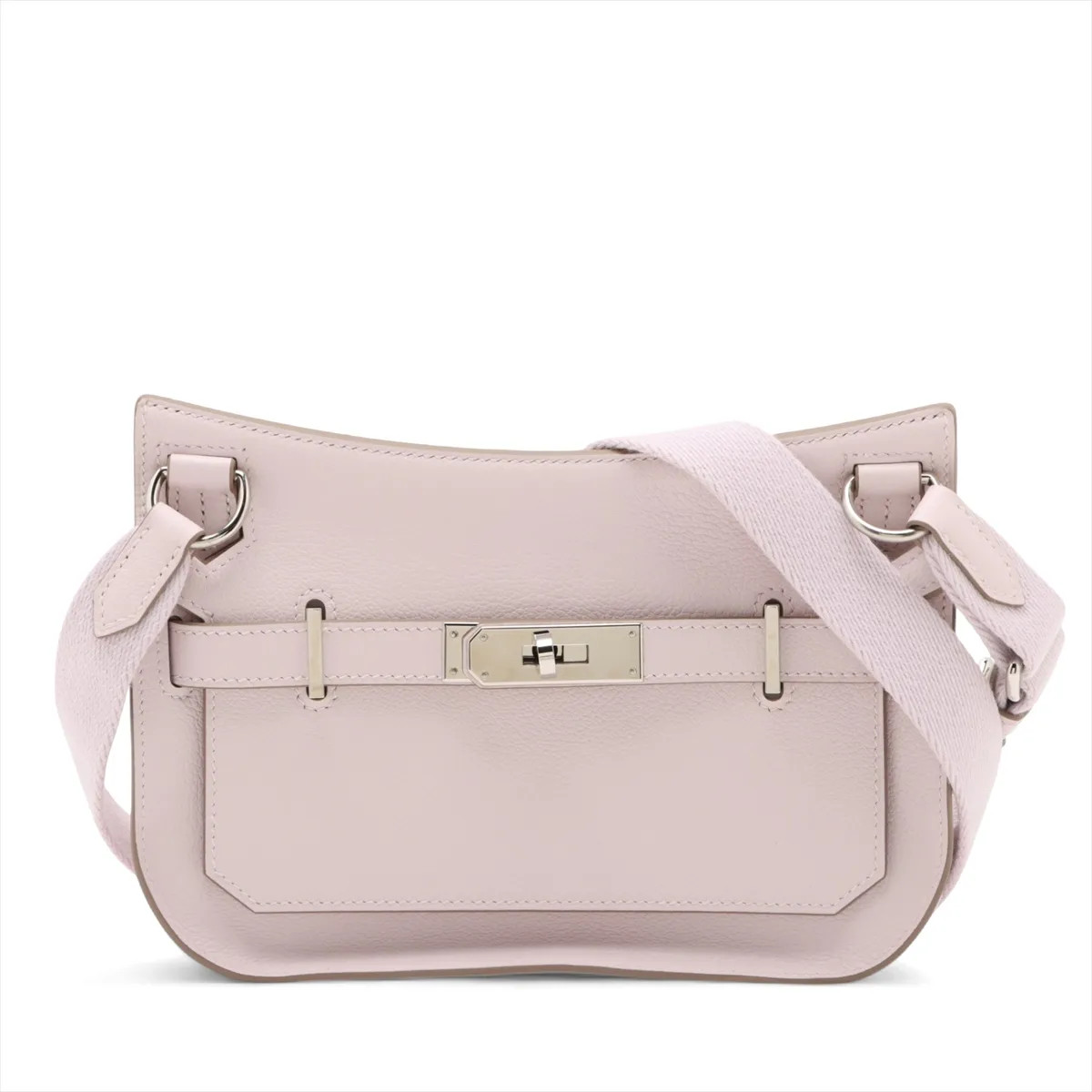 Hermès Jypsiere Mini Verso VOYVER COLOR Mauve pale x nata Silver Metal Fittings