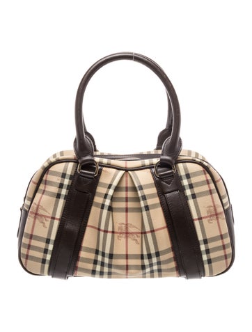 Haymarket Check Top Handle Bag