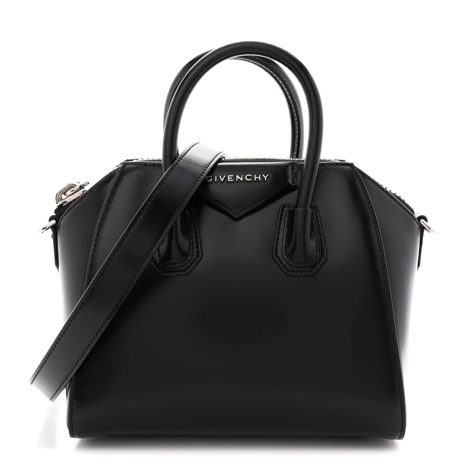 Givenchy Shiny Lord Calfskin Mini Antigona Black