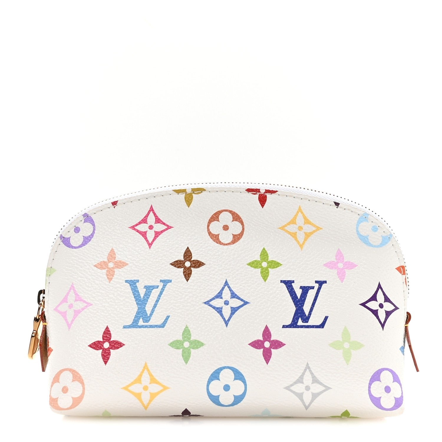 Louis Vuitton LV x TM Monogram Multicolor Cosmetic Pouch PM White