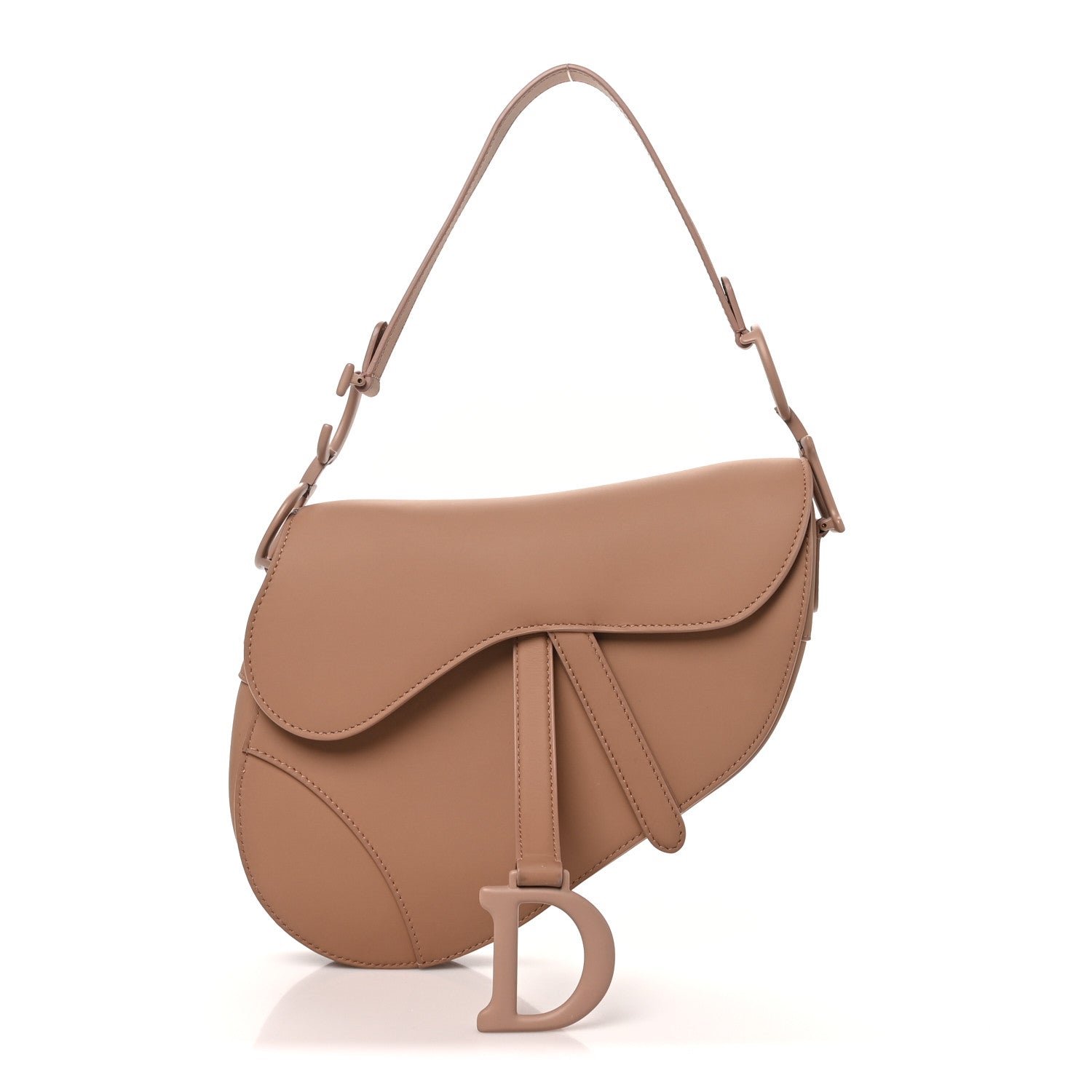 Christian Dior Ultra Matte Calfskin Saddle Bag Blush
