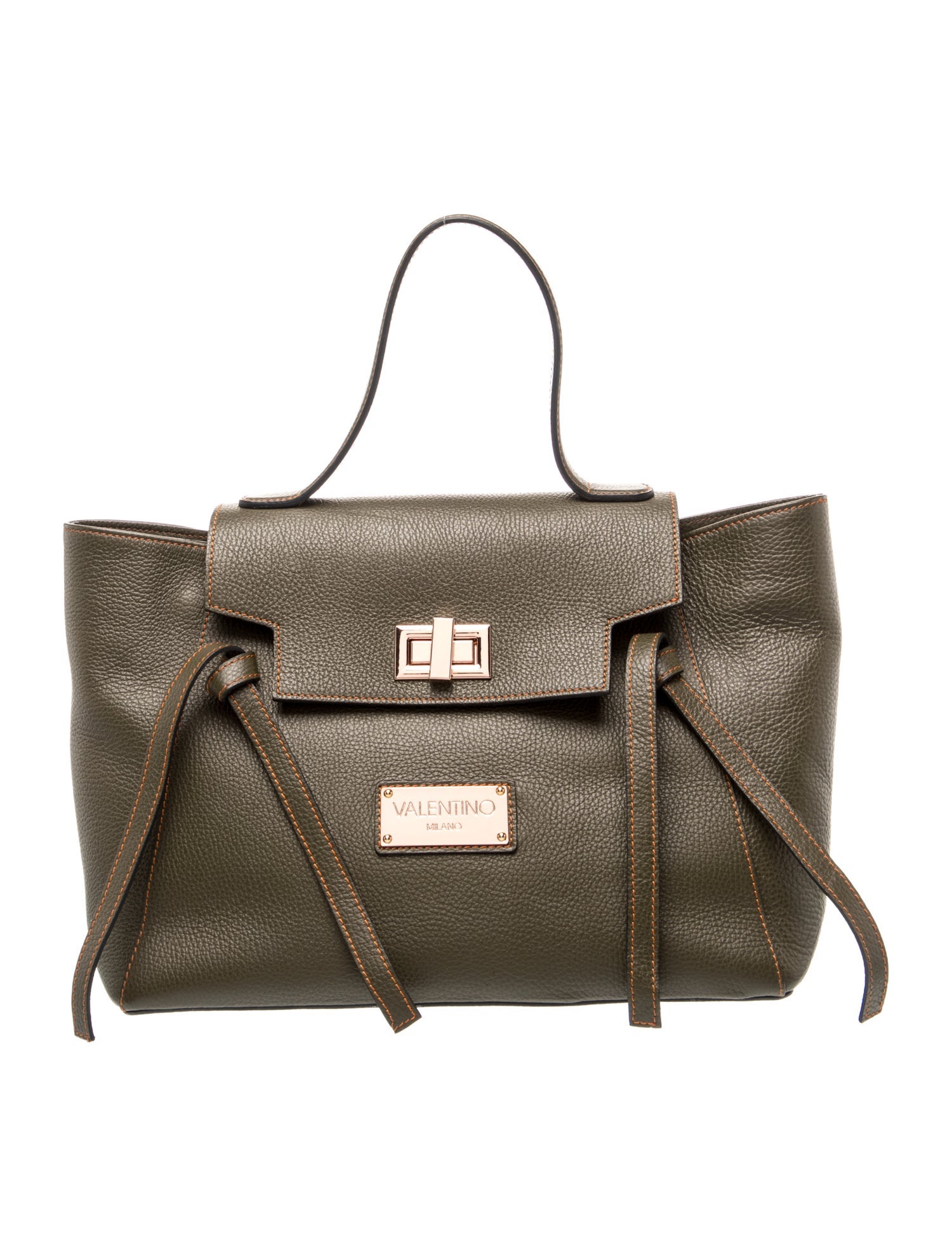 Leather Top Handle Bag
