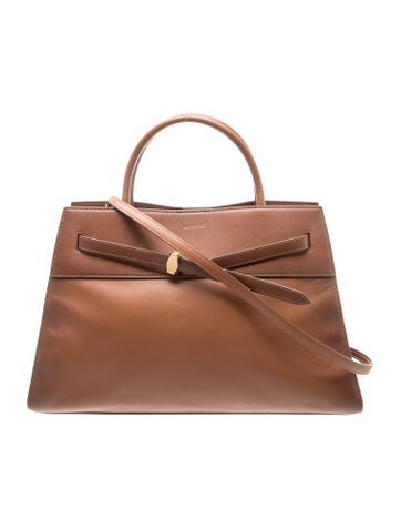Leather Top Handle Bag