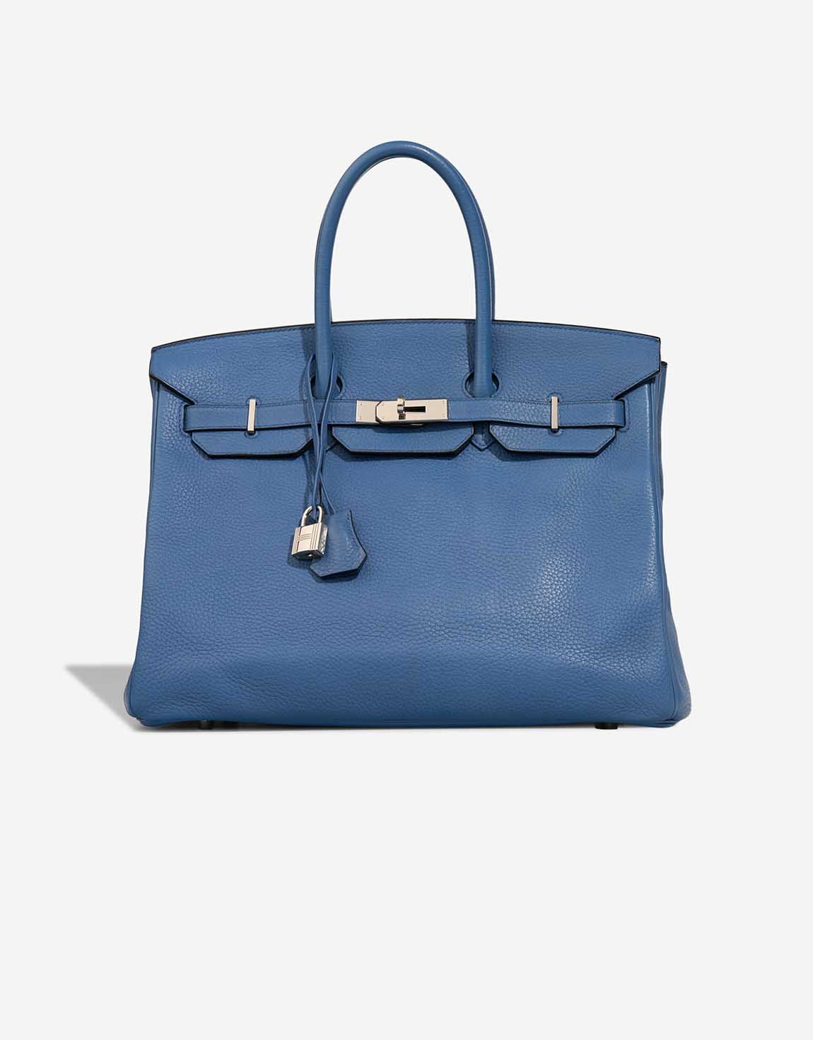 Hermes 
		Birkin 35 Clémence Azur    