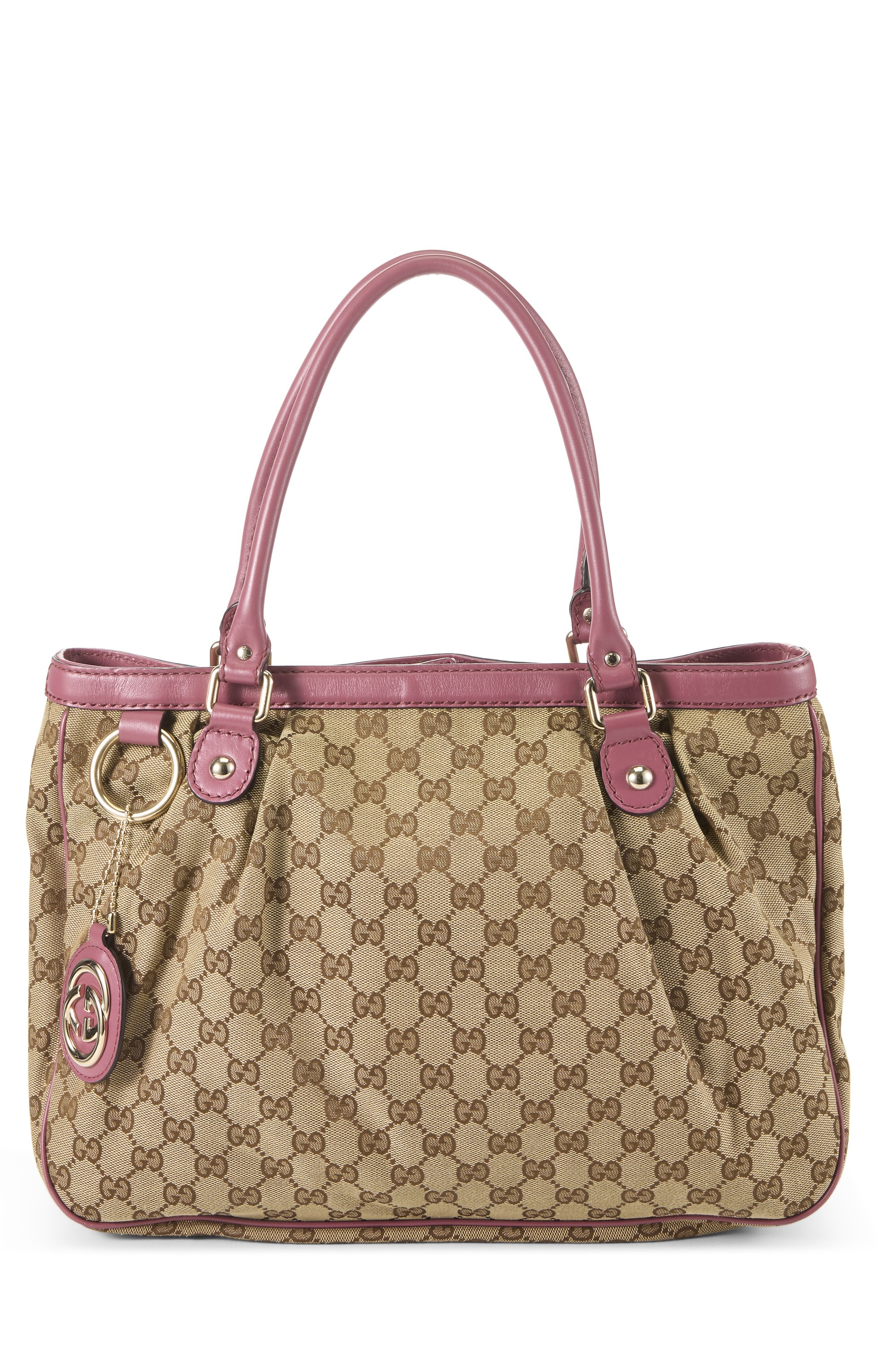 Pink Original GG Canvas Sukey Handbag Large