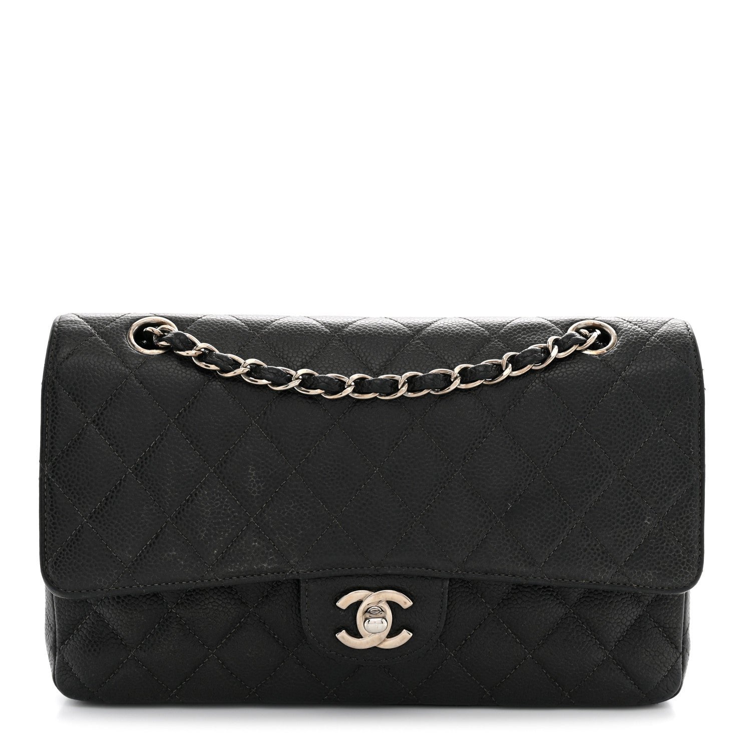 Chanel Caviar Quilted Medium Double Flap Black