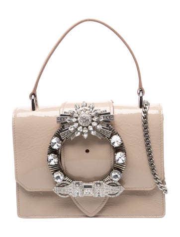 Miu Miu Patent Leather Top Handle Bag