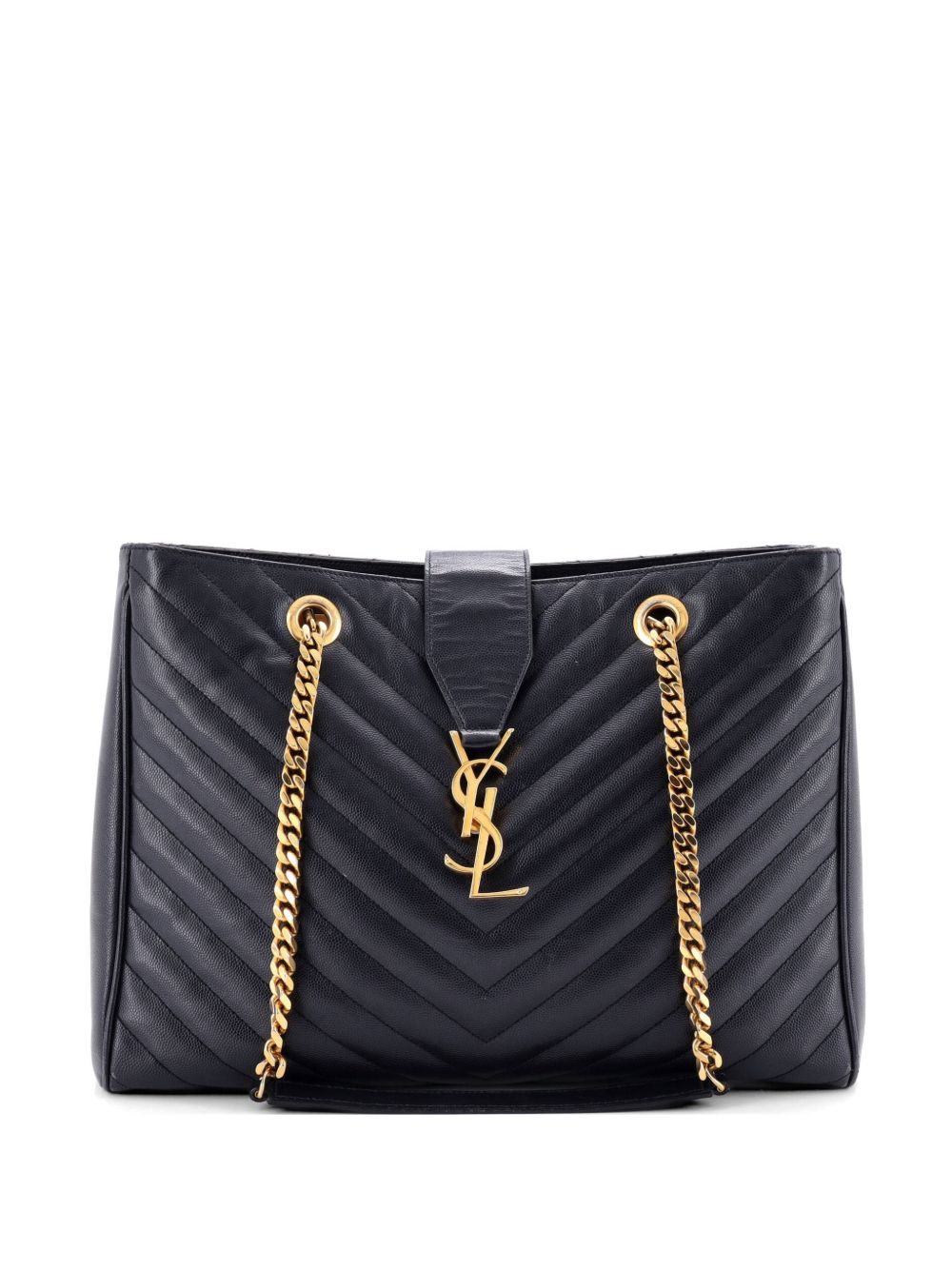 Classic Monogram Shopper Matelasse Chevron Leather Large tote bag
