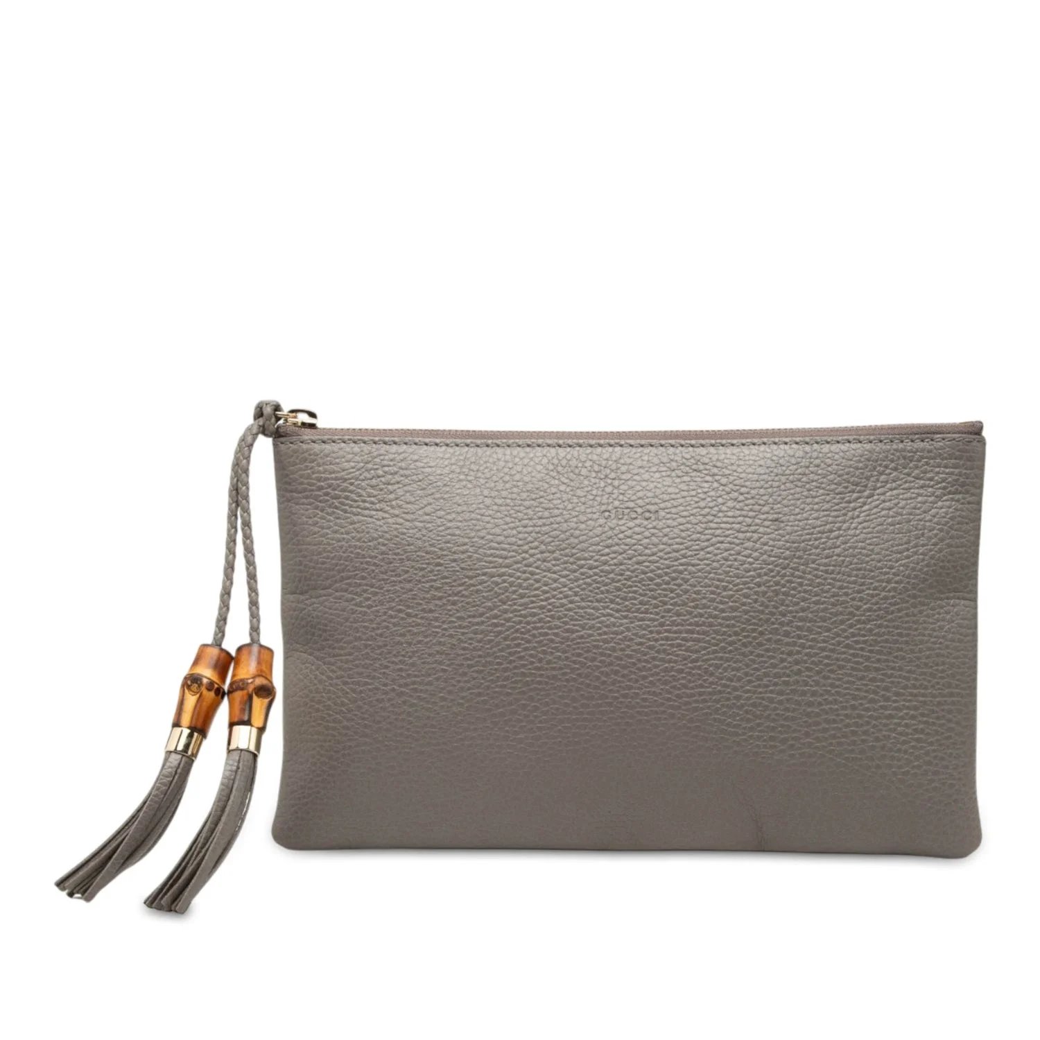 Calfskin Bamboo Clutch