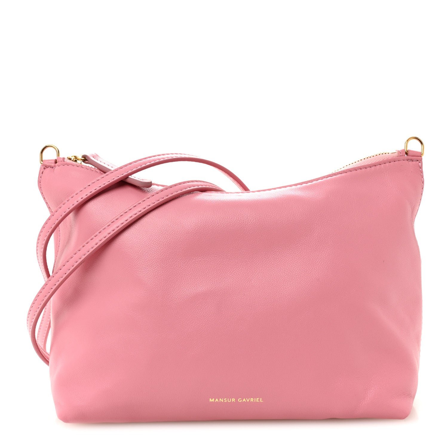 Mansur Gavriel Lambskin Hera Crossbody Bag Flamingo