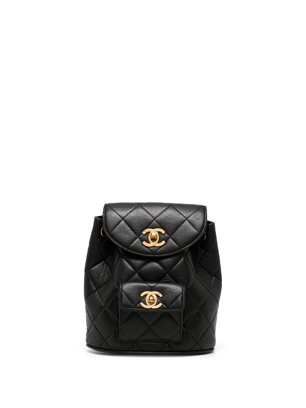 1992 Duma diamond-quilted backpack