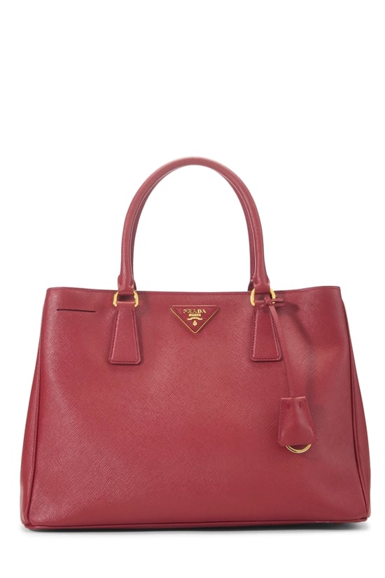 Red Saffiano Executive Tote Medium