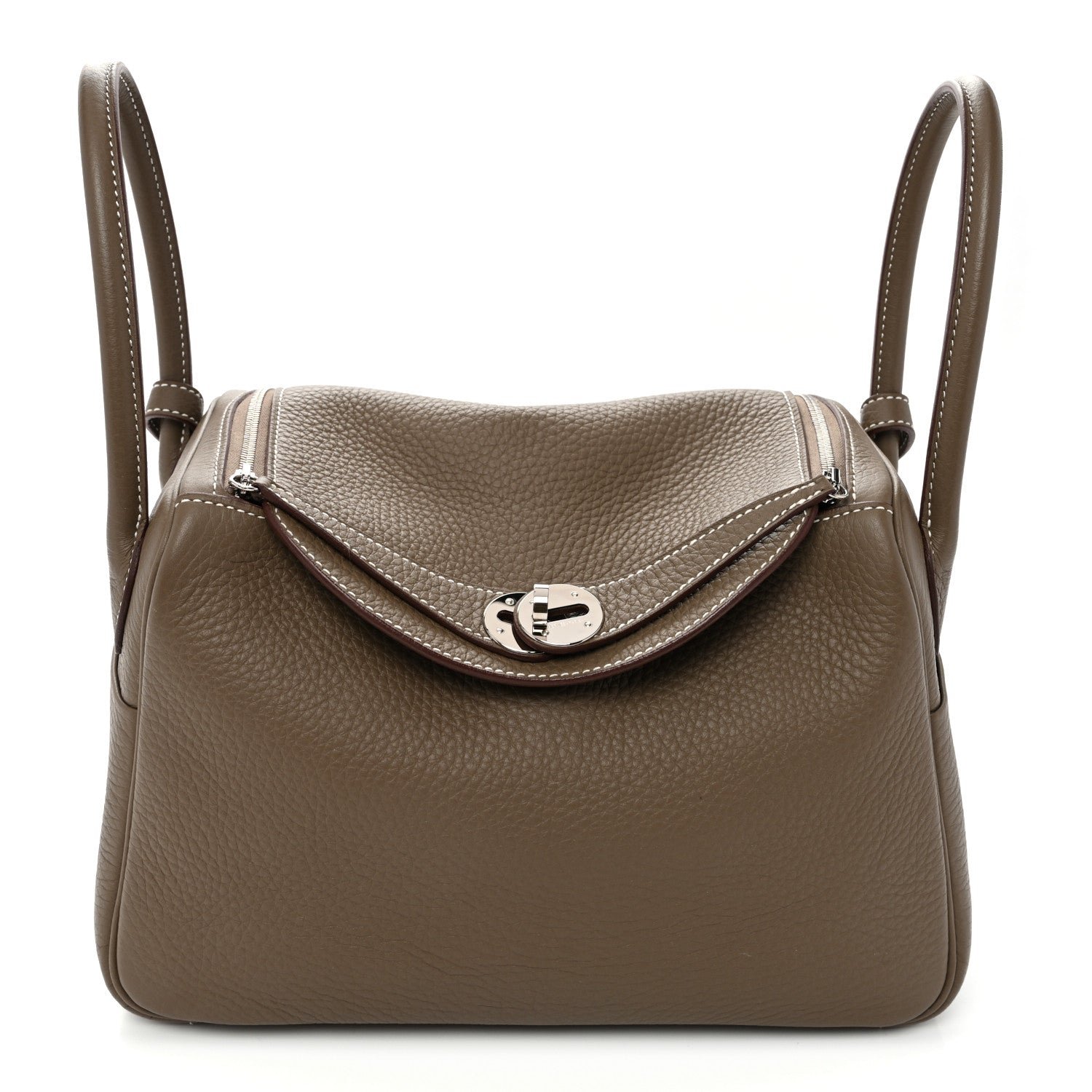 Hermes Taurillon Clemence Lindy 26 Etoupe