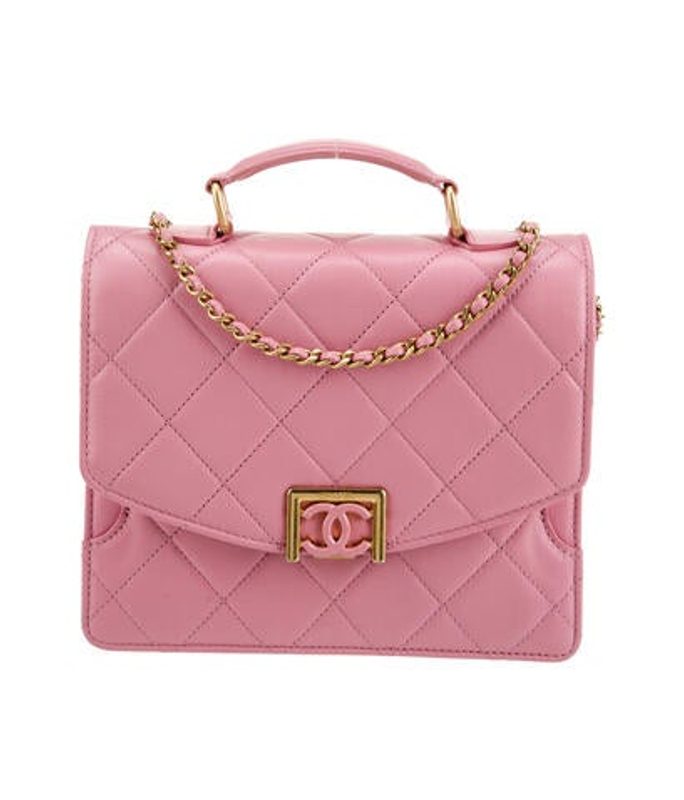 Chanel 2023 Quilted Cc Top Handle Bag