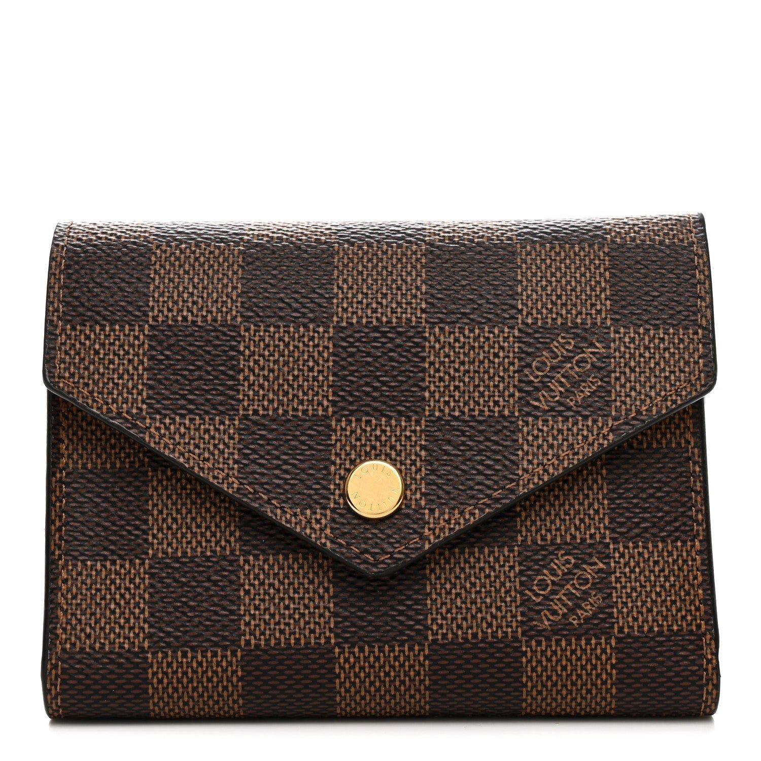Louis Vuitton Damier Ebene Victorine Wallet Rose Ballerine