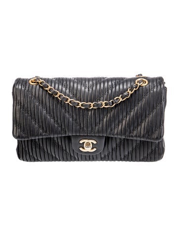 Medium Coco Pleats Double Flap Bag