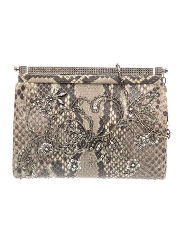 Valentino Python Evening Bag