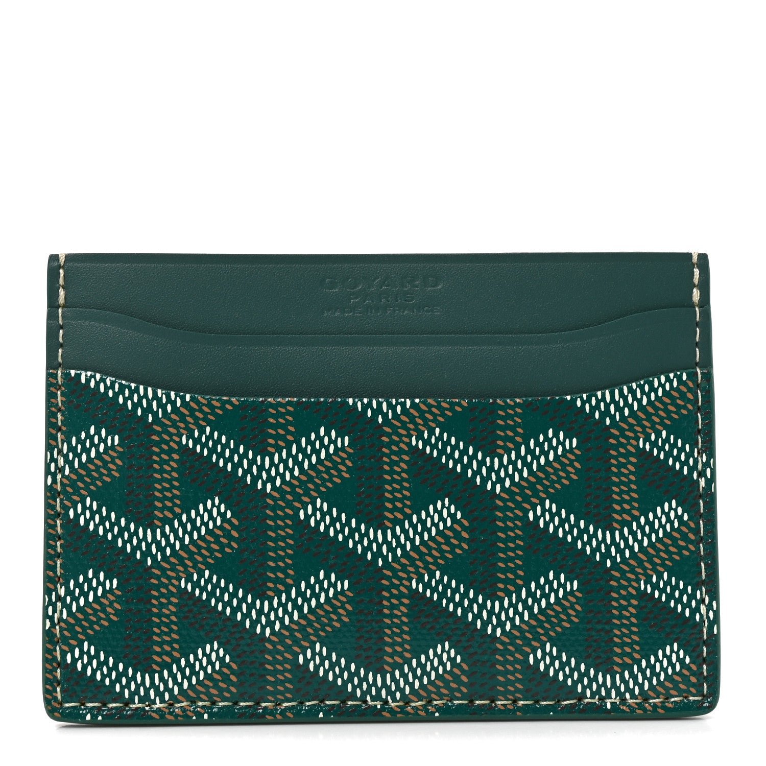 Goyard Goyardine Saint Sulpice Card Holder Green