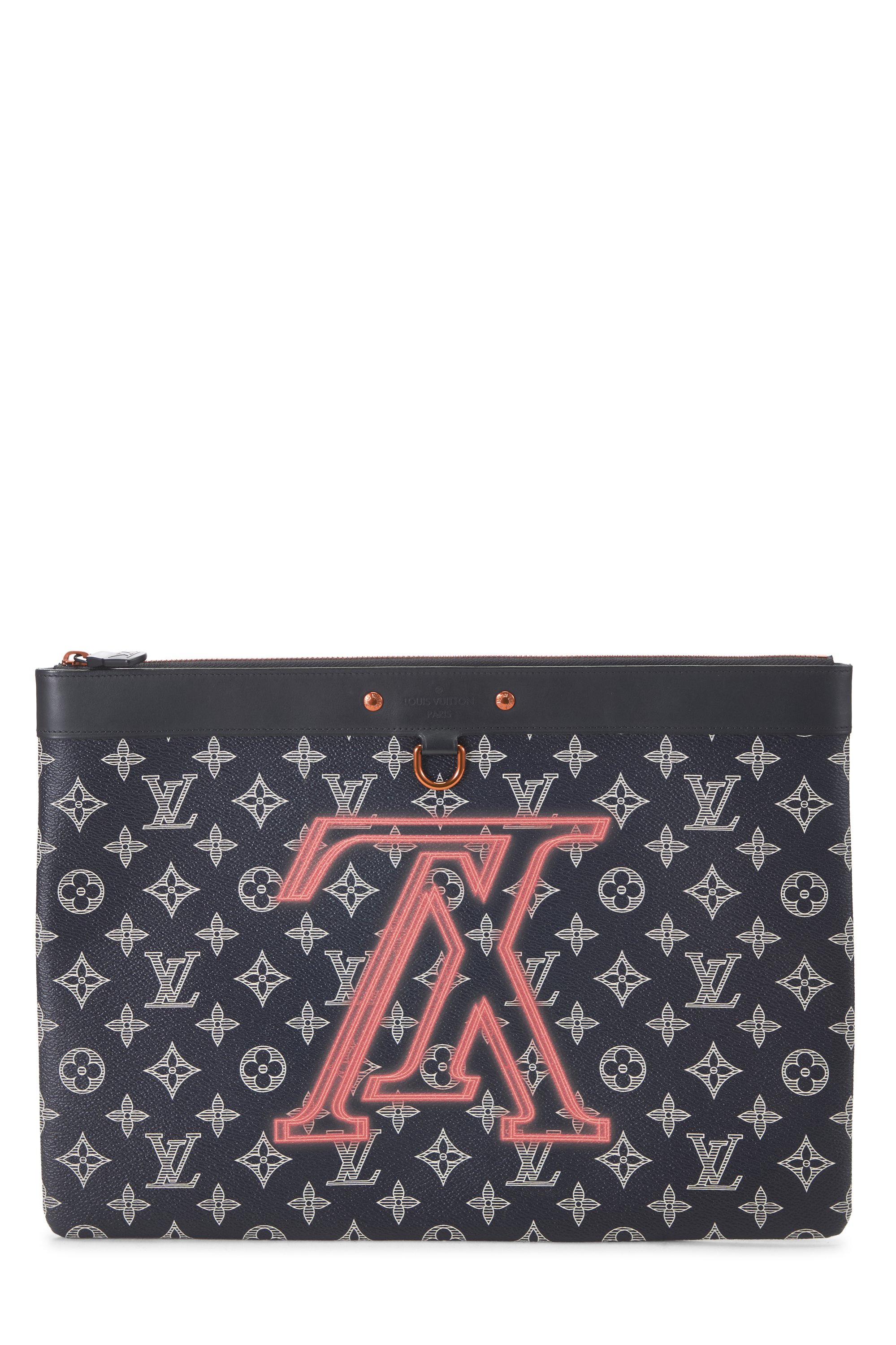 Navy Monogram Upside Down Pochette Apollo GM