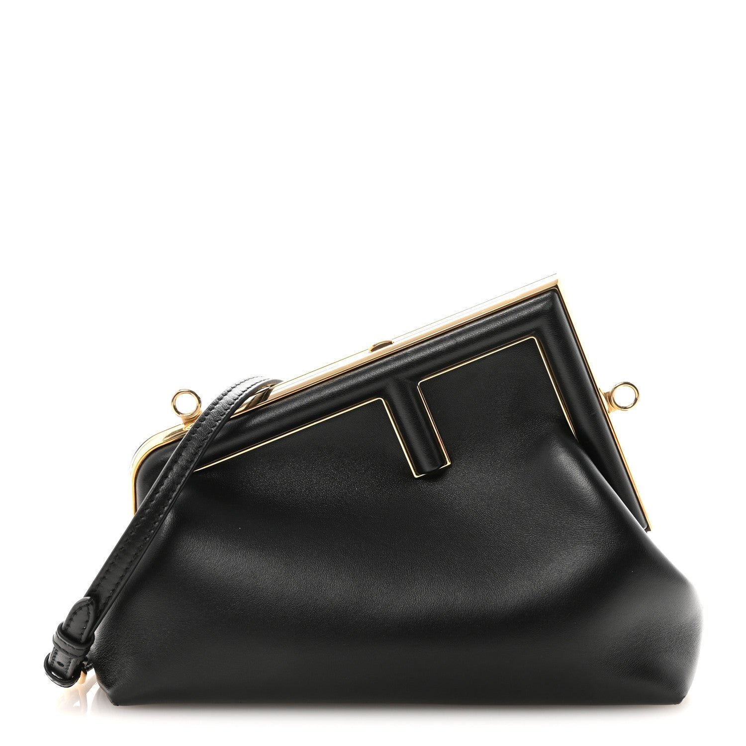 Fendi Shiny Nappa Small Fendi First Black