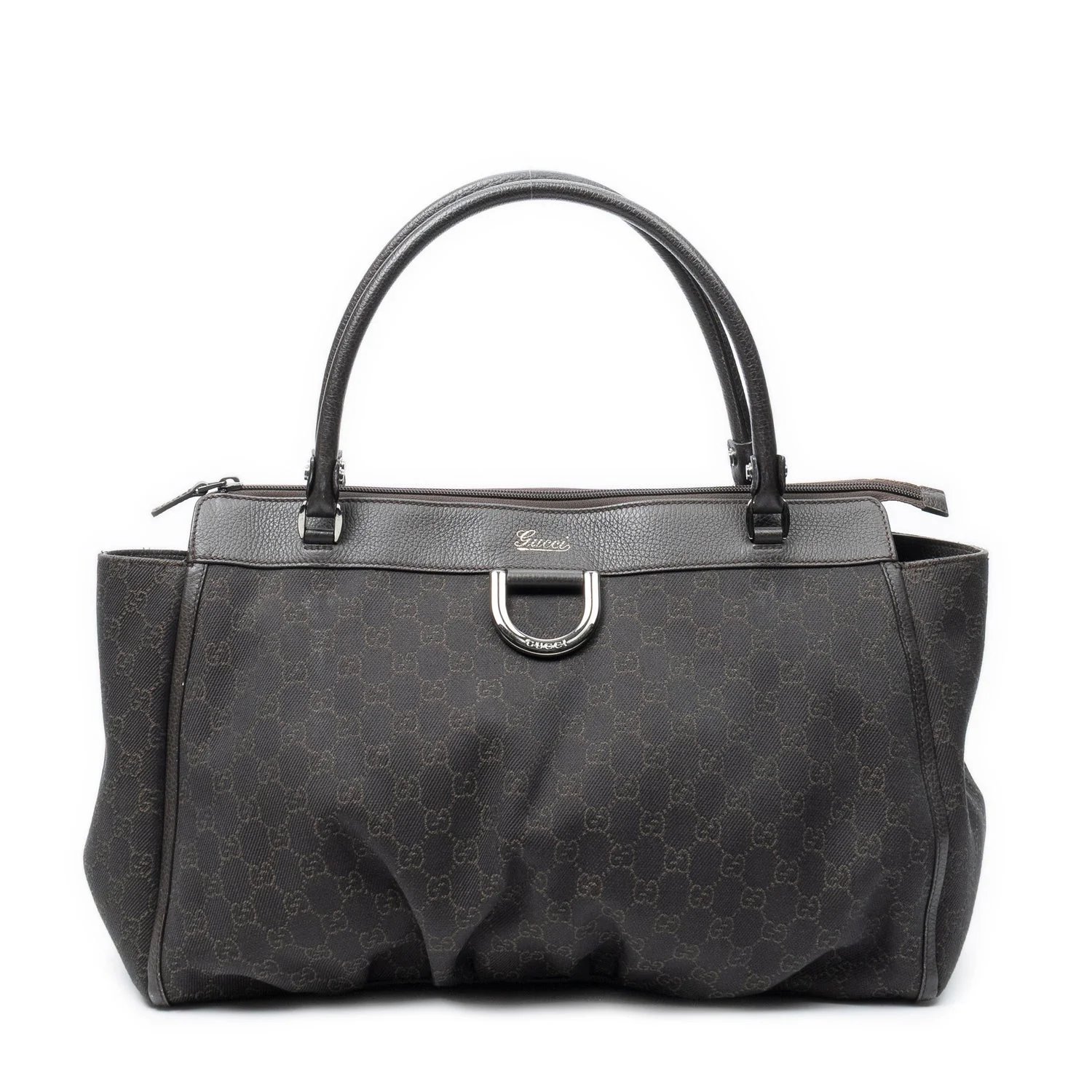 Canvas Large D-Ring Abbey Zip Tote