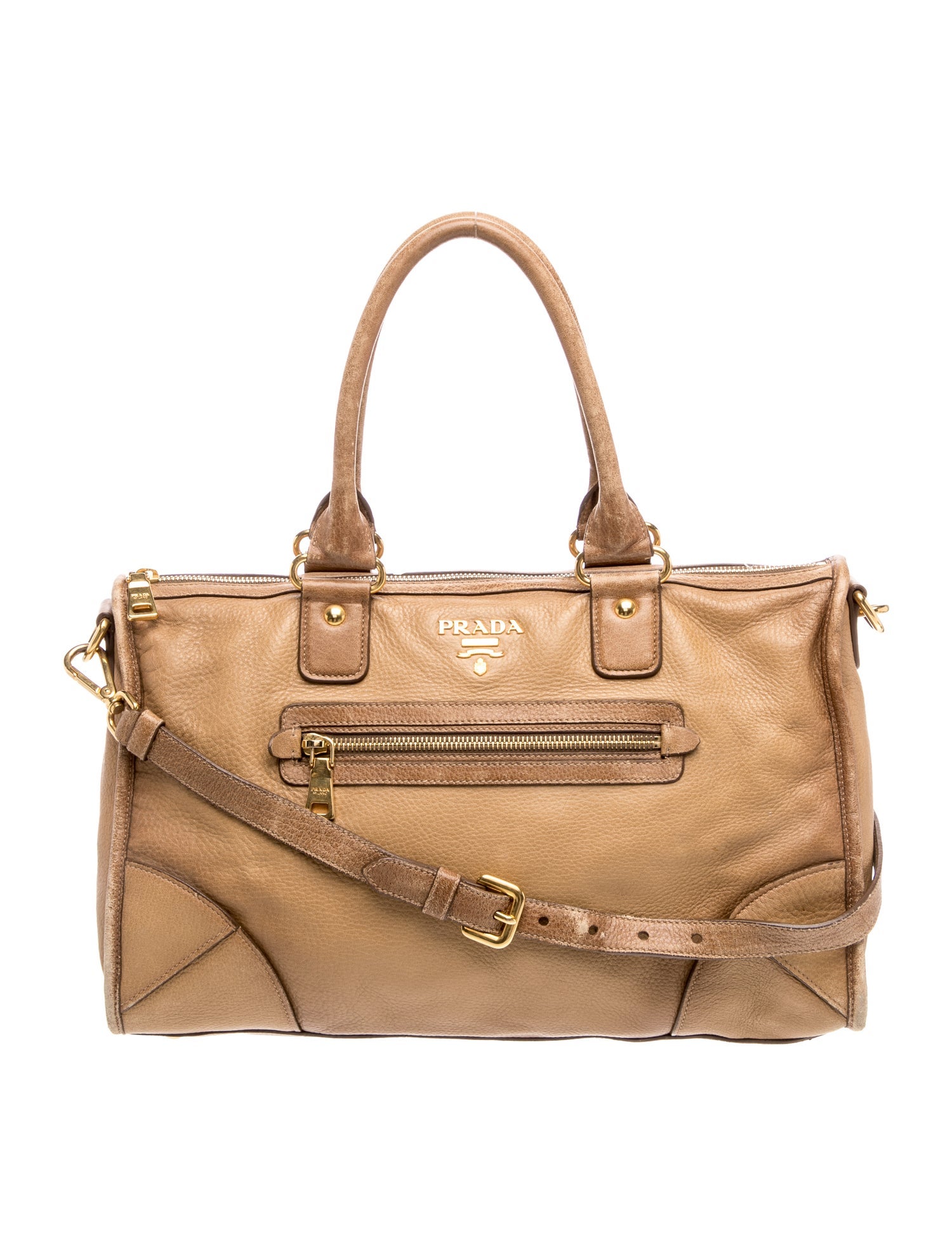 Vitello Daino Leather Top Handle Bag