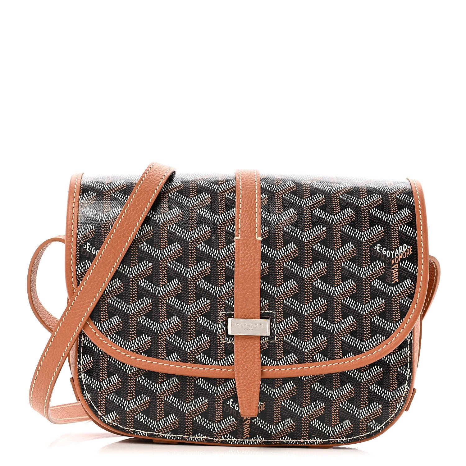 Goyard Goyardine Belvedere II PM Messenger Bag Black Gold