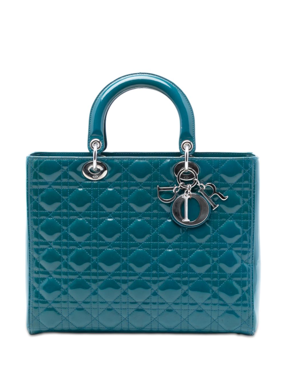 2012 Large Patent Cannage Lady Dior satchel