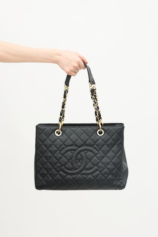 Caviar Leather Grand Shopping Tote Bag