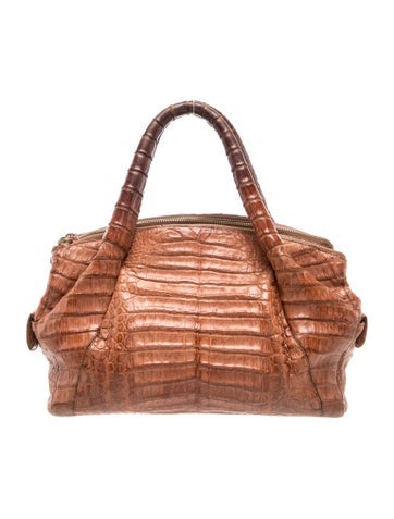 Nancy Gonzalez Crocodile Top Handle Bag