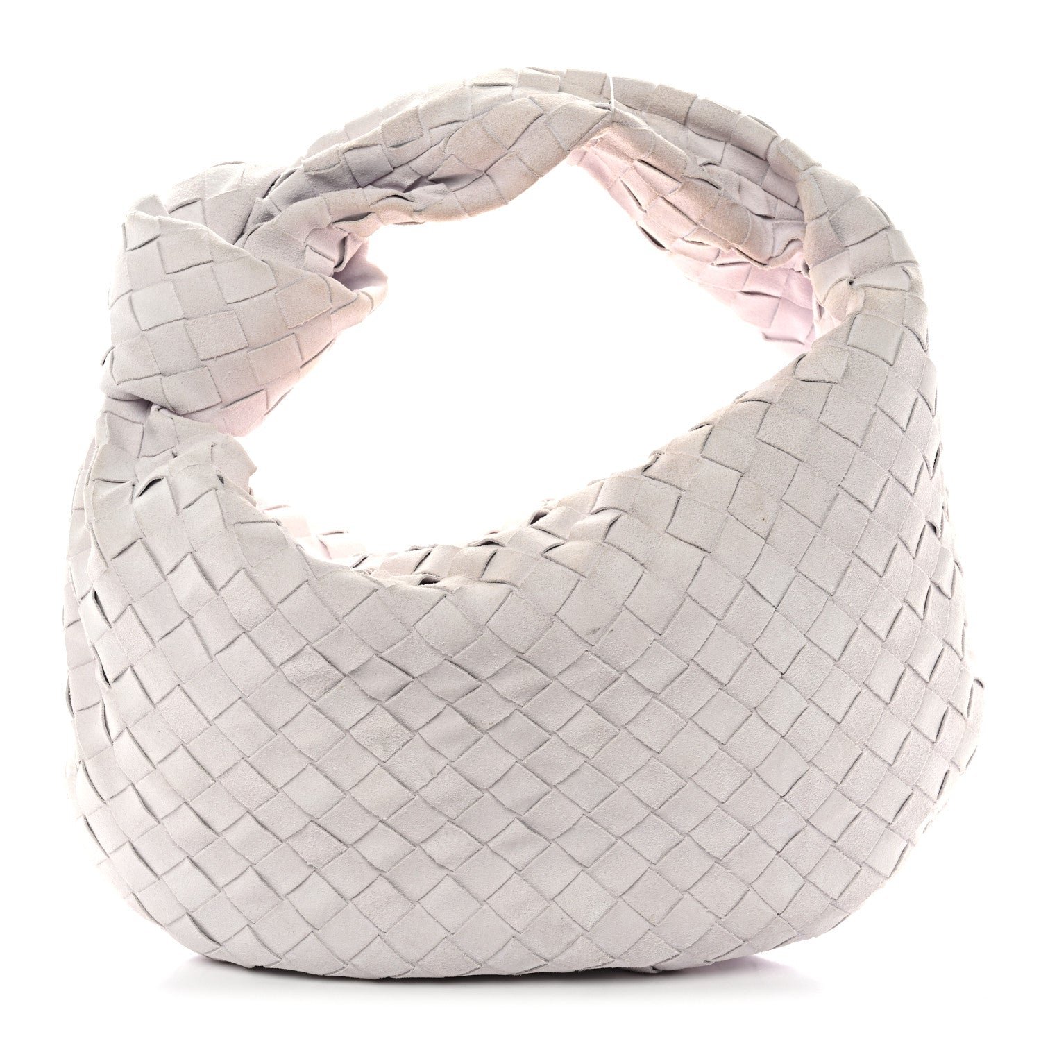 Bottega Veneta Bottega Veneta Suede Calfskin Intrecciato Teen Jodie Hobo Mirth Washed