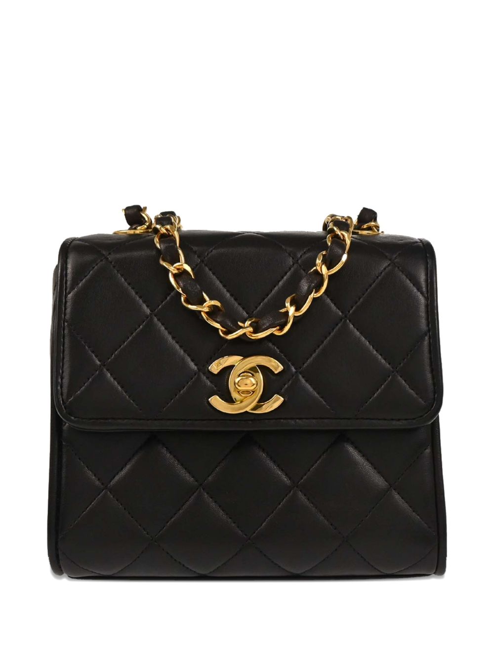 1992 quilted lambskin shoulder bag