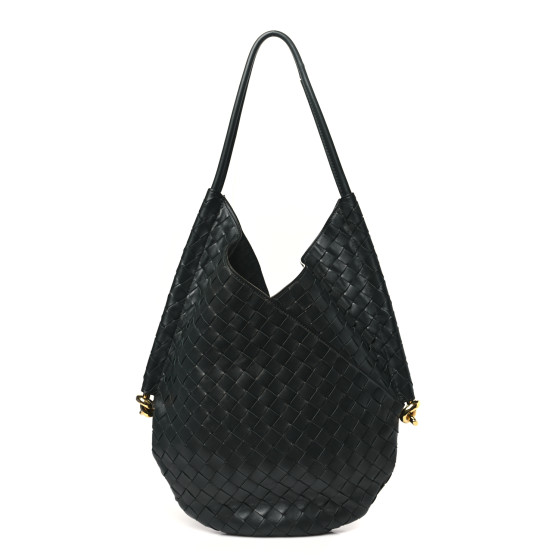 Bottega Veneta Nappa Intrecciato Medium Solstice Hobo Dark Green