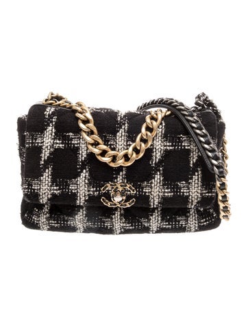 Large Tweed 19 Flap Bag