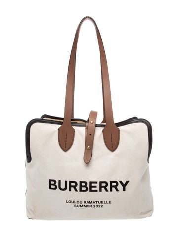 Burberry Canvas Soft Belt Tote