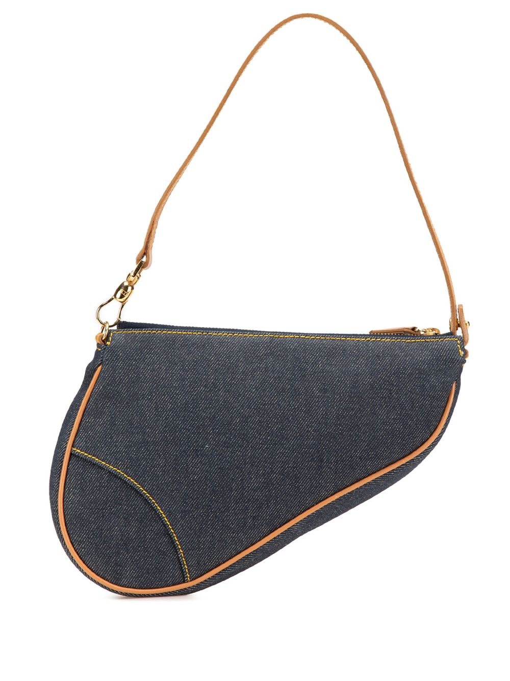 Dior 2001 Mini Denim Saddle Pochette shoulder bag